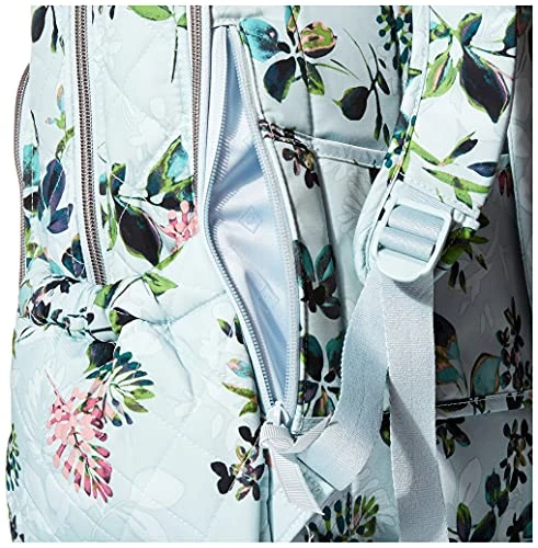Vera Bradley Performance Twill Campus Backpack, Seawater Blooms 5 Vera Bradley Performance Twill Campus Backpack, Seawater Blooms - Image 5