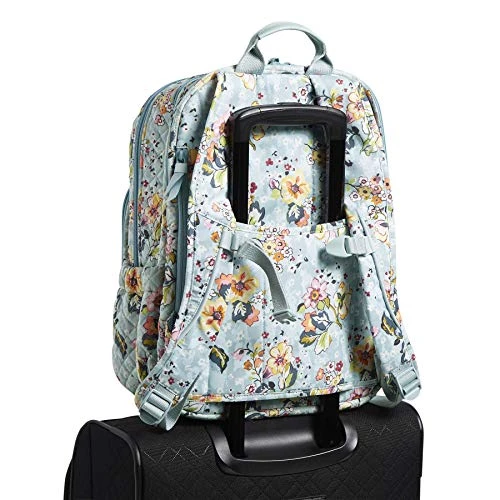 Vera Bradley Cotton XL Campus Backpack, Floating Garden 3 Vera Bradley Cotton XL Campus Backpack, Floating Garden - Image 3