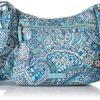 Vera Bradley Iconic On The Go Crossbody, Signature Cotton, Daisy Dot Paisley