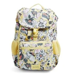 Vera Bradley Womens Recycled Lighten Up Reactive Daytripper Backpack Bookbag, Sunny Garden, One Size US