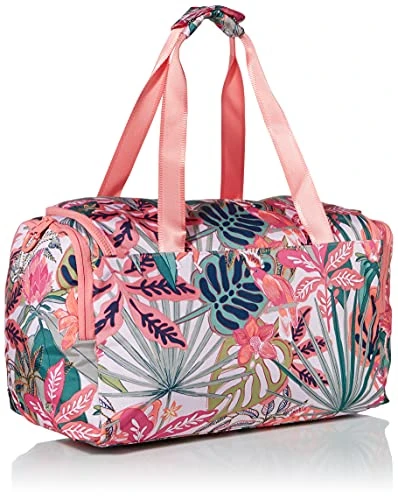 Vera Bradley Women's Recycled Lighten Up Reactive Small Gym Bag Travel, Rain Forest Canopy Coral, One Size 6 Vera Bradley Women's Recycled Lighten Up Reactive Small Gym Bag Travel, Rain Forest Canopy Coral, One Size - Image 6