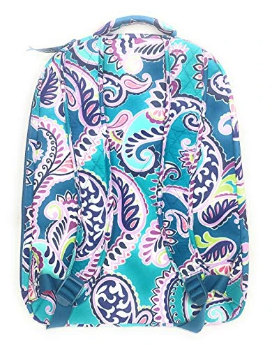 Vera Bradley Essential Large Backpack Waikiki Paisley Quilted Cotton 2 Vera Bradley Essential Large Backpack Waikiki Paisley Quilted Cotton - Image 2