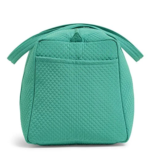 Vera Bradley Women's Duffle Microfiber Large Duffel Travel Bag, Peacock Blue, One Size 3 Vera Bradley Women's Duffle Microfiber Large Duffel Travel Bag, Peacock Blue, One Size - Image 3