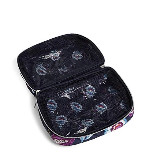 Vera Bradley Women's Performance Twill Lay Flat Cosmetic Makeup Organizer Bag, Mayfair In Bloom, One Size 3 Vera Bradley Women's Performance Twill Lay Flat Cosmetic Makeup Organizer Bag, Mayfair In Bloom, One Size - Image 3
