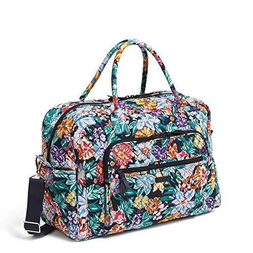 Vera Bradley Cotton Weekender Travel Bag, Happy Blooms 3 Vera Bradley Cotton Weekender Travel Bag, Happy Blooms - Image 3