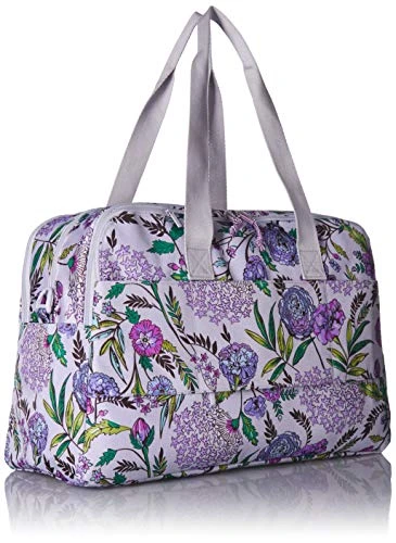 Vera Bradley Lighten Up Weekender Travel Bag, Lavender Botanical 6 Vera Bradley Lighten Up Weekender Travel Bag, Lavender Botanical - Image 6