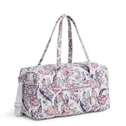 Vera Bradley Women's Cotton Large Travel Duffel Bag, Hummingbird Park, One Size 10 Vera Bradley Women's Cotton Large Travel Duffel Bag, Hummingbird Park, One Size -Vera Bradley 51UvZvr7nVL