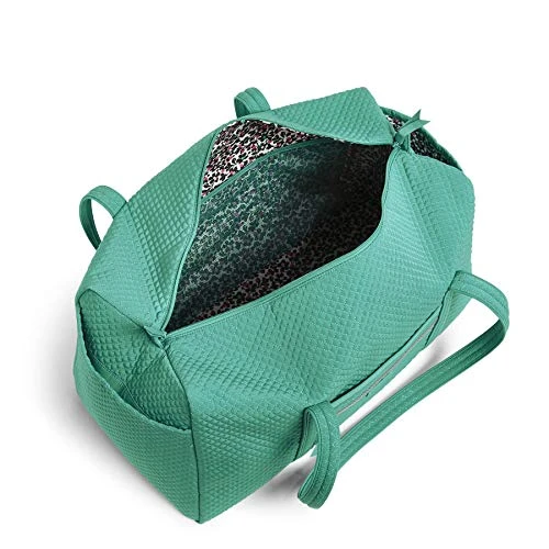 Vera Bradley Women's Duffle Microfiber Large Duffel Travel Bag, Peacock Blue, One Size 2 Vera Bradley Women's Duffle Microfiber Large Duffel Travel Bag, Peacock Blue, One Size - Image 2