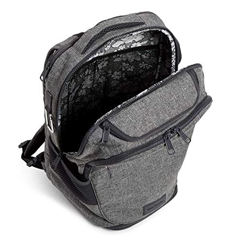 Vera Bradley Women's Recycled Lighten Up Reactive Journey Backpack, Gray Heather, One Size 4 Vera Bradley Women's Recycled Lighten Up Reactive Journey Backpack, Gray Heather, One Size - Image 4