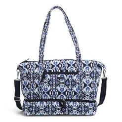 Vera Bradley Cotton Deluxe Tote Travel Bag, Ikat Island