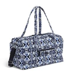 Vera Bradley Women's Signature Cotton Large Travel Duffel Bag, Ikat Island, One Size -Vera Bradley 51aLB8aX5GL