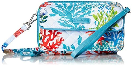 Vera Bradley Iconic RFID All In One Crossbody, Signature Cotton, Shore Thing 1 Vera Bradley Iconic RFID All In One Crossbody, Signature Cotton, Shore Thing
