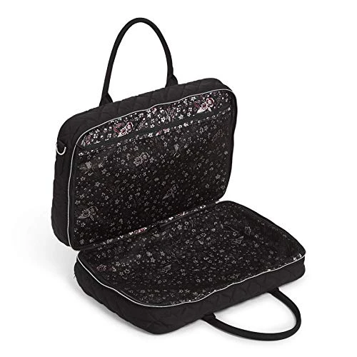 Vera Bradley Women's Performance Twill Lay Flat Weekender Travel Bag, Black, One Size 5 Vera Bradley Women's Performance Twill Lay Flat Weekender Travel Bag, Black, One Size - Image 5