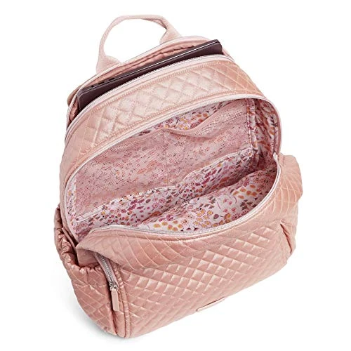 Vera Bradley Women's Signature Cotton Campus Backpack, Rose Quartz, One Size 5 Vera Bradley Women's Signature Cotton Campus Backpack, Rose Quartz, One Size - Image 5