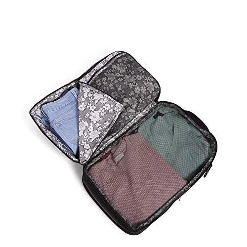 Vera Bradley Recycled Lighten Up Reactive Lay Flat Travel Backpack, Black 2 Vera Bradley Recycled Lighten Up Reactive Lay Flat Travel Backpack, Black - Image 2