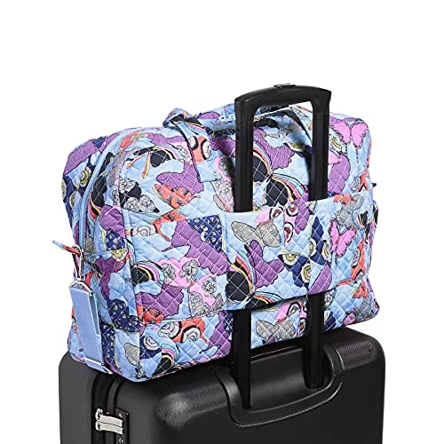 Vera Bradley Women's Weekender Travel Bag, Butterfly By-Recycled Cotton, One Size 3 Vera Bradley Women's Weekender Travel Bag, Butterfly By-Recycled Cotton, One Size - Image 3