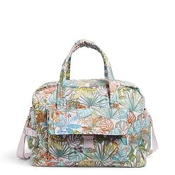 Vera Bradley Women's Utility Travel Bag, Rain Forest Canopy-Recycled Cotton, One Size