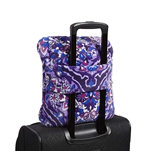 Vera Bradley Fleece Travel Blanket With Trolley Sleeve, Regal Rosette 2 Vera Bradley Fleece Travel Blanket With Trolley Sleeve, Regal Rosette - Image 2