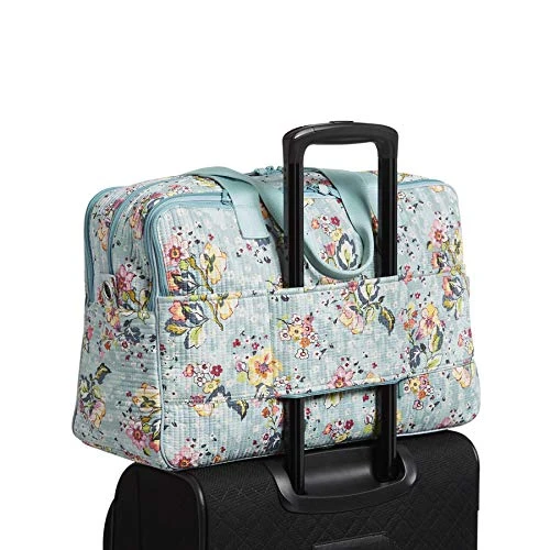 Vera Bradley Cotton Deluxe Weekender Travel Bag, Floating Garden 2 Vera Bradley Cotton Deluxe Weekender Travel Bag, Floating Garden - Image 2