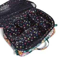 Vera Bradley Cotton Grand Vanity Toiletry Makeup Organizer Case, Happy Blooms 6 Vera Bradley Cotton Grand Vanity Toiletry Makeup Organizer Case, Happy Blooms -Vera Bradley 51k5ccm1wTL
