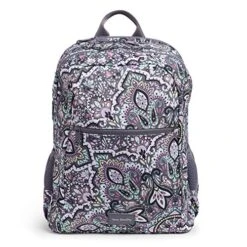 Vera Bradley Recycled Lighten Up Reactive Grand Backpack, Bonbon Medallion