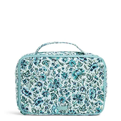 Vera Bradley Women's Signature Cotton Large Blush & Brush Makeup Organizer Case, Cloud Vine 1 Vera Bradley Women's Signature Cotton Large Blush & Brush Makeup Organizer Case, Cloud Vine