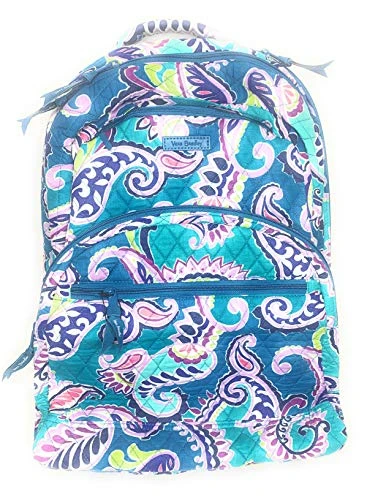 Vera Bradley Essential Large Backpack Waikiki Paisley Quilted Cotton 1 Vera Bradley Essential Large Backpack Waikiki Paisley Quilted Cotton