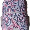 Vera Bradley Women's Recycled Lighten Up Reactive Grand Backpack, Gramercy Paisley, One Size