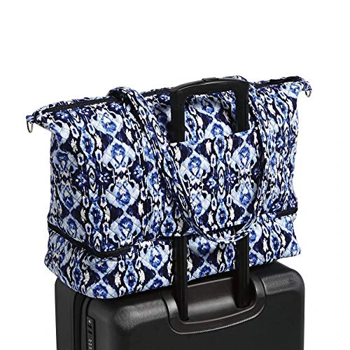 Vera Bradley Cotton Deluxe Tote Travel Bag, Ikat Island 2 Vera Bradley Cotton Deluxe Tote Travel Bag, Ikat Island - Image 2