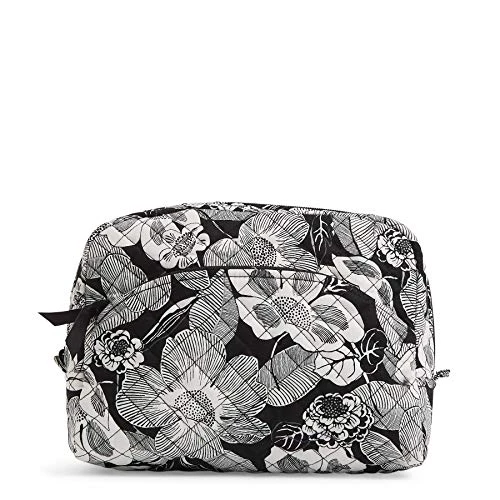 Vera Bradley Women's Cotton Large Cosmetic Makeup Organizer Bag, Bedford Blooms, One Size 1 Vera Bradley Women's Cotton Large Cosmetic Makeup Organizer Bag, Bedford Blooms, One Size