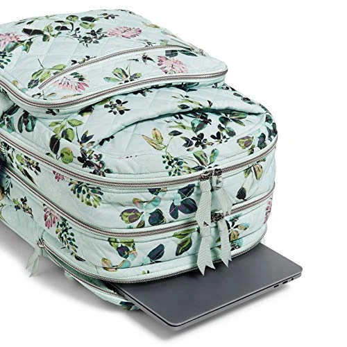 Vera Bradley Performance Twill XL Campus Backpack, Seawater Blooms 3 Vera Bradley Performance Twill XL Campus Backpack, Seawater Blooms - Image 3