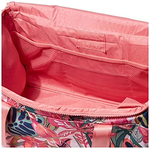Vera Bradley Women's Recycled Lighten Up Reactive Small Gym Bag Travel, Rain Forest Canopy Coral, One Size 3 Vera Bradley Women's Recycled Lighten Up Reactive Small Gym Bag Travel, Rain Forest Canopy Coral, One Size - Image 3