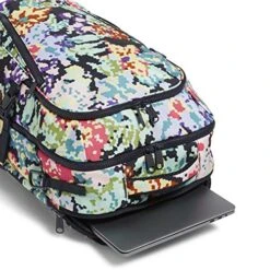 Vera Bradley Recycled Lighten Up Reactive Lay Flat Travel Backpack, Happy Blooms Cross-Stitch -Vera Bradley 51ss13eJCsL