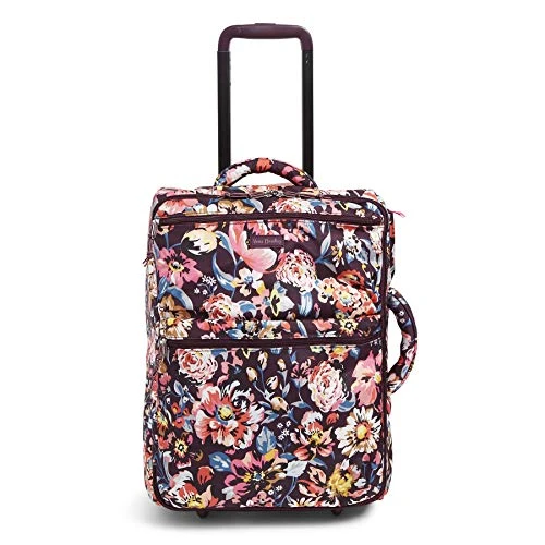 Vera Bradley Women's Lighten Up Small Softside Foldable Rolling Suitcase Luggage, Indiana Blossoms 1 Vera Bradley Women's Lighten Up Small Softside Foldable Rolling Suitcase Luggage, Indiana Blossoms
