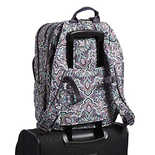 Vera Bradley Women's Signature Cotton XL Campus Backpack, Bonbon Medallion, One Size 3 Vera Bradley Women's Signature Cotton XL Campus Backpack, Bonbon Medallion, One Size - Image 3