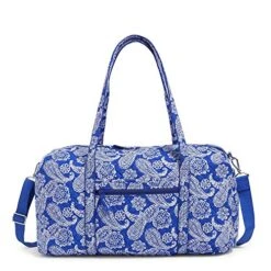 Vera Bradley Unisex Adult Collegiate Large Duffle (Multiple Teams Available) Travel Bag, University Of Florida Royal/White Bandana, One Size US -Vera Bradley 51xy PsdBDL