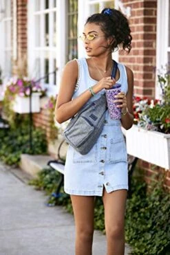 Vera Bradley Women's Recycled Lighten Up Reactive Mini Sling Backpack, Gray Heather, One Size 9 Vera Bradley Women's Recycled Lighten Up Reactive Mini Sling Backpack, Gray Heather, One Size -Vera Bradley 51yOgnbRQyL