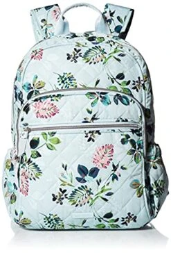 Vera Bradley Performance Twill Campus Backpack, Seawater Blooms