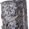 Vera Bradley Recycled Lighten Up Reactive XL Foldable Rolling Duffle Luggage, Blooms Shower