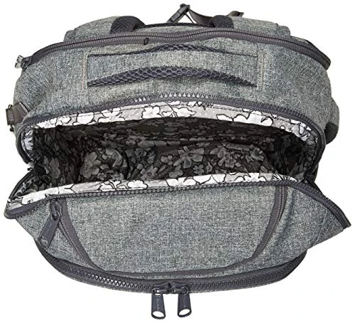 Vera Bradley Women's Recycled Lighten Up Reactive Journey Backpack, Gray Heather, One Size 3 Vera Bradley Women's Recycled Lighten Up Reactive Journey Backpack, Gray Heather, One Size - Image 3
