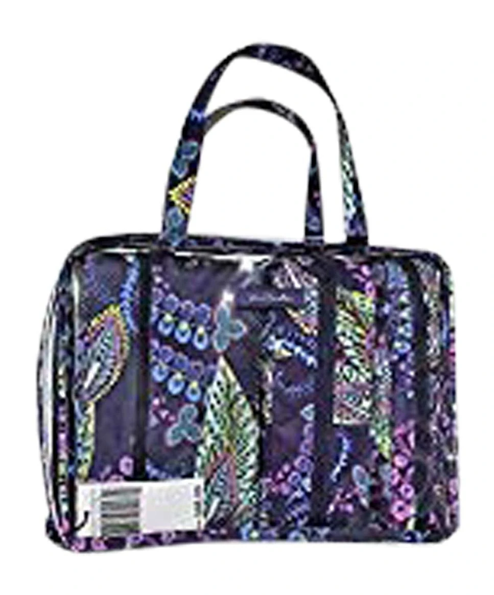 Vera Bradley 4pc Cosmetic Organizer (Batik Leaves) 1 Vera Bradley 4pc Cosmetic Organizer (Batik Leaves)