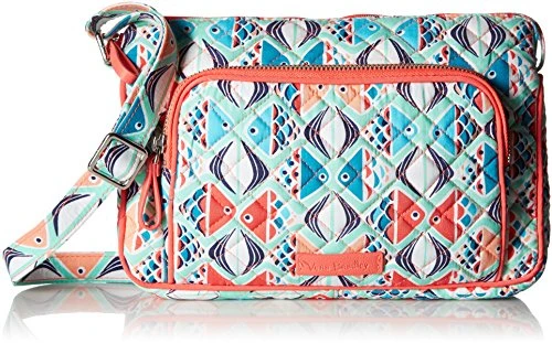 Vera Bradley Iconic RFID Little Hipster Crossbody, Signature Cotton, Go Fish 2 Vera Bradley Iconic RFID Little Hipster Crossbody, Signature Cotton, Go Fish - Image 2