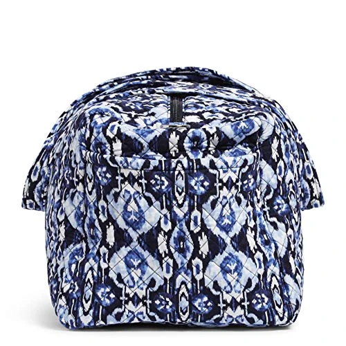 Vera Bradley Women's Cotton Medium Travel Duffel Bag, Ikat Island, One Size 2 Vera Bradley Women's Cotton Medium Travel Duffel Bag, Ikat Island, One Size - Image 2