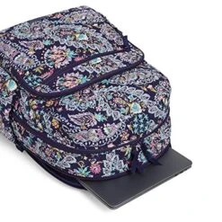 Vera Bradley Women's Signature Cotton Campus Backpack, French Paisley, One Size -Vera Bradley 61KRM3lf2xL