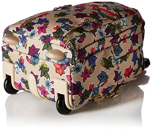 Vera Bradley Women's Lighten Up Rolling-Backpack, Falling Flowers Neutral 4 Vera Bradley Women's Lighten Up Rolling-Backpack, Falling Flowers Neutral - Image 4