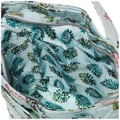Vera Bradley Performance Twill Small Vera Tote Bag, Seawater Blooms 8 Vera Bradley Performance Twill Small Vera Tote Bag, Seawater Blooms -Vera Bradley 61SY8HAunML