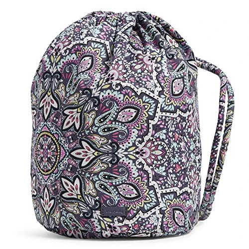 Vera Bradley Women's Cotton Toiletry Bag Travel Accessory, Bonbon Medallion, One Size 1 Vera Bradley Women's Cotton Toiletry Bag Travel Accessory, Bonbon Medallion, One Size