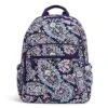 Vera Bradley Women's Signature Cotton Campus Backpack, French Paisley, One Size