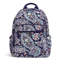 Vera Bradley Women's Signature Cotton Campus Backpack, French Paisley, One Size