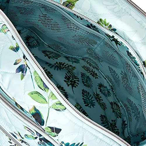 Vera Bradley Performance Twill Campus Backpack, Seawater Blooms 4 Vera Bradley Performance Twill Campus Backpack, Seawater Blooms - Image 4